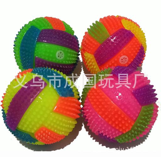 TPR发光排球弹力球 地摊与外贸市场的销售新宠